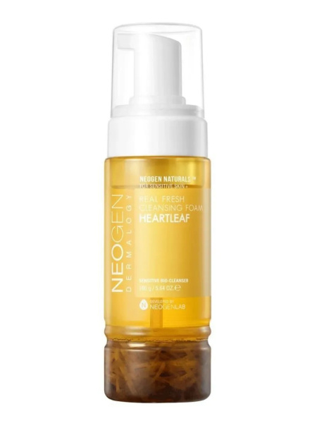 Успокаивающая пенка для умывания на основе экстракта хауттюйнии Neogen Real Fresh Foam Cleanser Heartleaf 160гр
