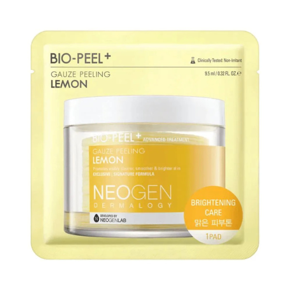 НЕО Пилинг-пэды с лимоном для сияния кожи NEOGEN Dermalogy Bio-Peel Gauze Peeling Lemon 8шт
